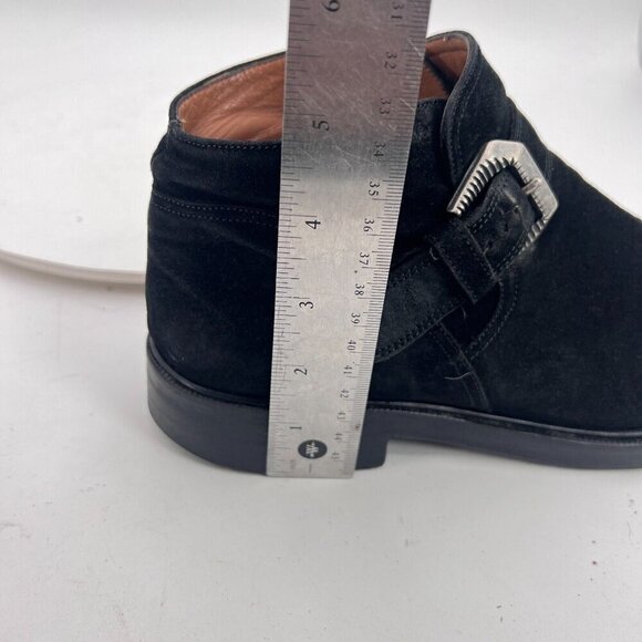 Cesare Paciotti Men Size 6.5 Black Suede Silver Buckle Ankle Casual Shoes - Picture 16 of 16